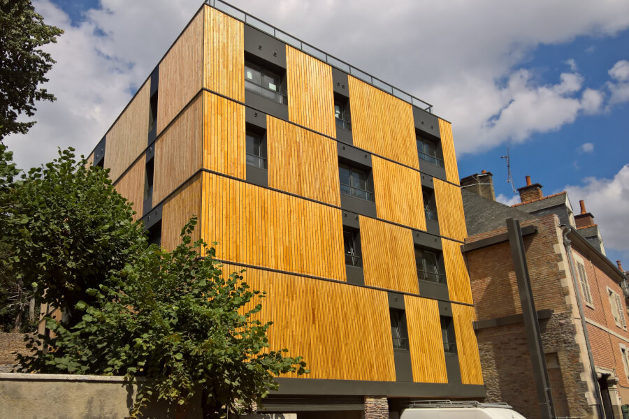 Bardage bois naturel hors aubier - FAÇADEBOIS